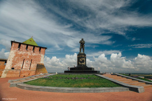 Памятник Чкалову, Нижний Новгород.